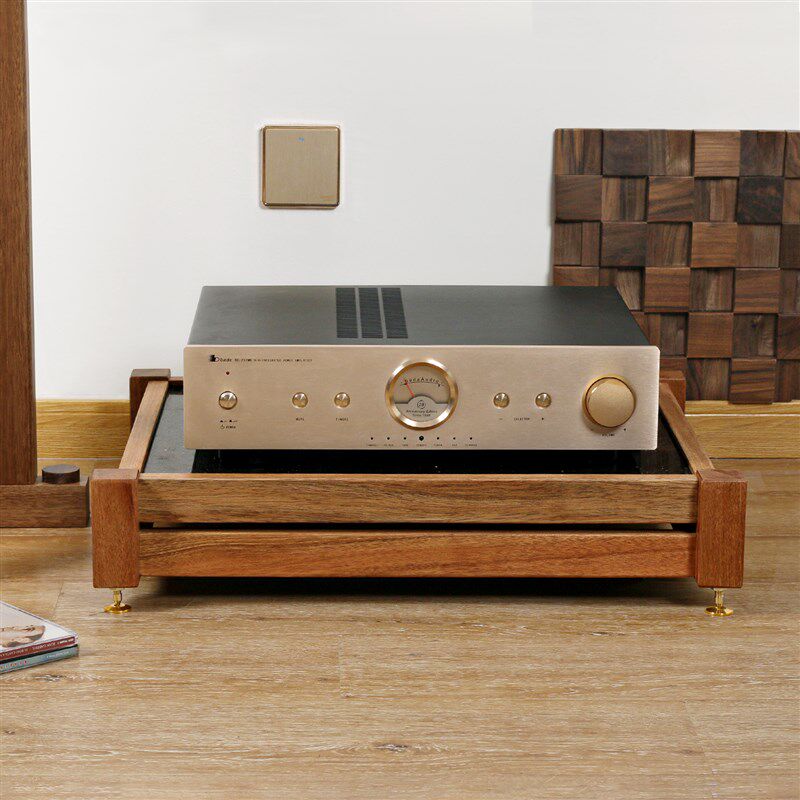 实木HiFi功放架子发烧友机架音响设备器材架单层音响功放机架机柜