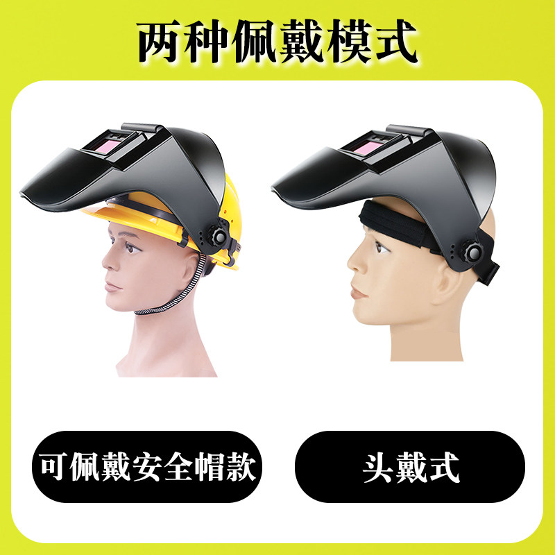 通用安全帽头灯适配器配件电焊面罩电焊防护罩自动变光焊工帽套帽图片