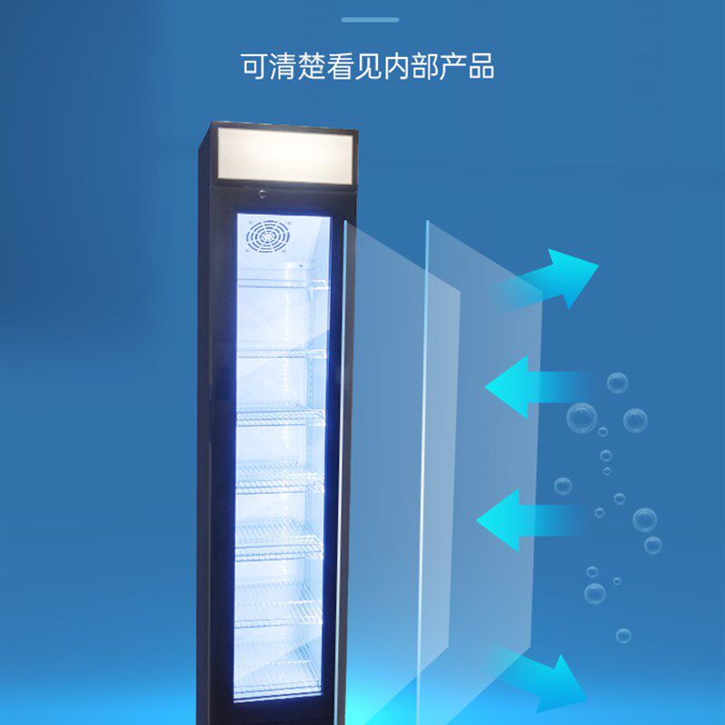 立式商用家用果蔬饮料茶叶冷藏展示单门柜迷你保鲜展示柜多型号