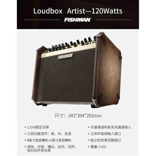 fishman Loudbox mini 60W 120W 180W渔夫木吉他音箱便携民谣弹唱
