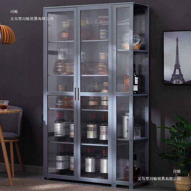 酒柜展示柜现代简约餐边柜网红小酒架欧式家用实木客厅靠墙置物架