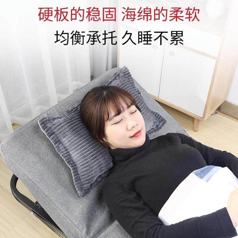 办公室午睡折叠床硬简易板床陪护床两折木板海绵床单人折叠加厚