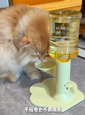 猫咪不插电自动续水防湿嘴饮水机