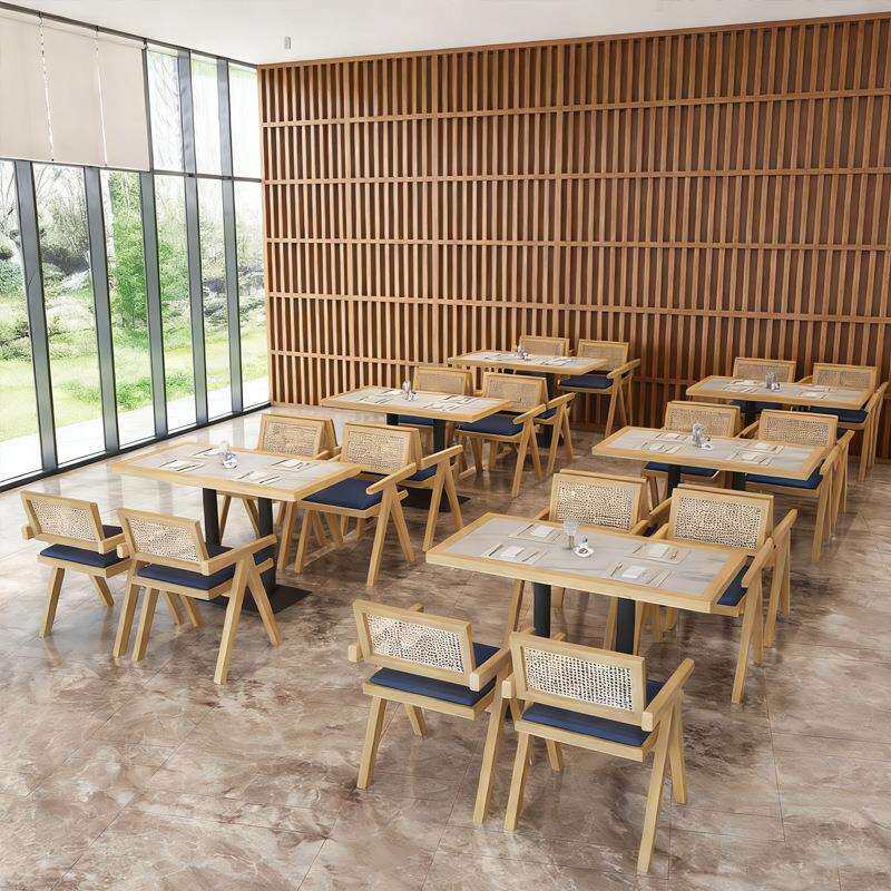 咖啡厅奶茶店扶手桌椅组合音乐餐厅西餐厅料理店靠墙卡座沙发商用