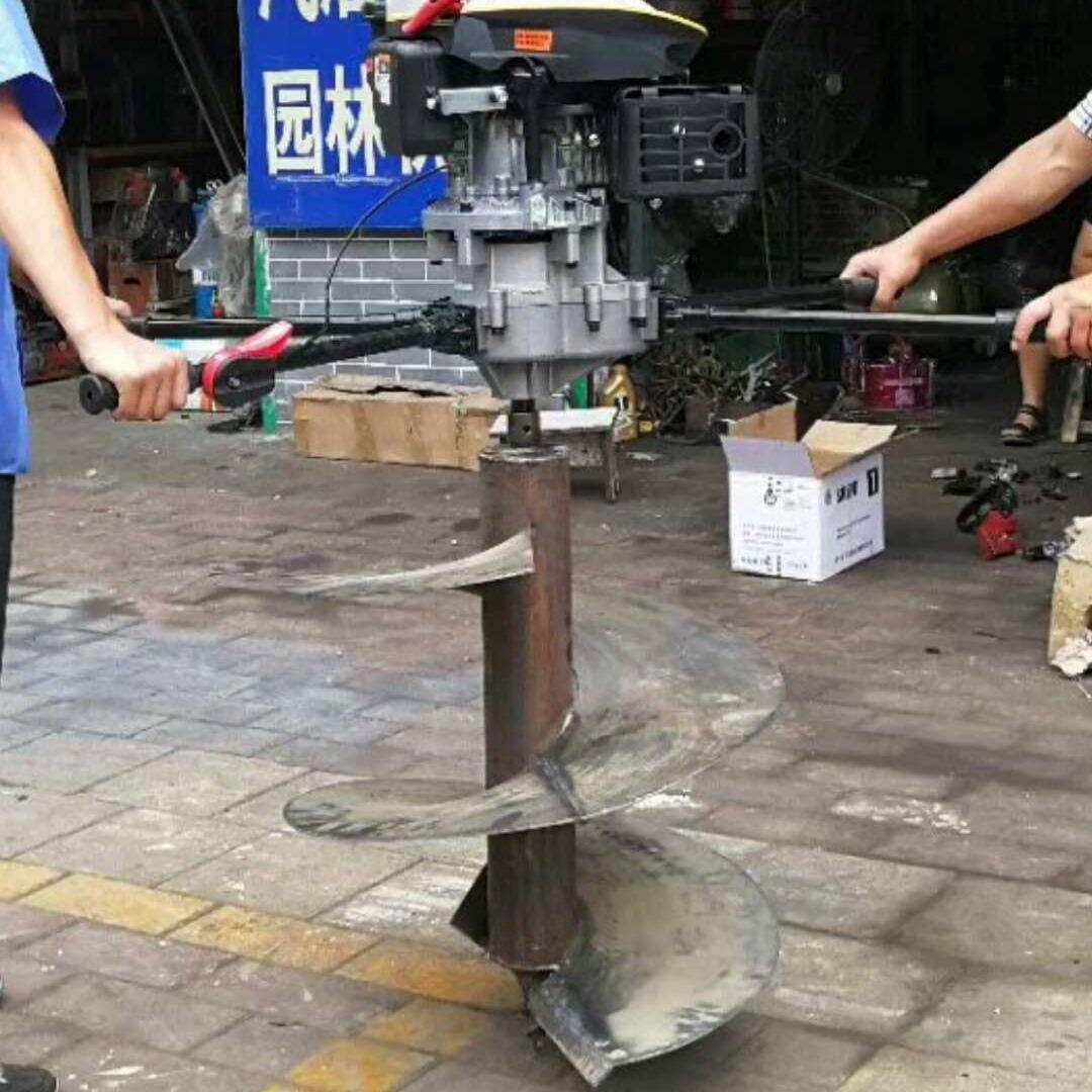 厂家直供弘健四冲大功率植树挖坑机电杆挖坑机地钻机可配推架