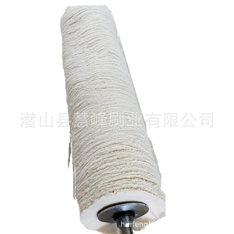 纺织皮革钢琴架子抛光抛光棉布布轮 防羽府绸布抛光布辊 清洁刷辊