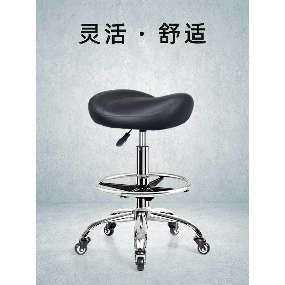 加高款椅子靠背升降转椅滑轮厨房炒菜做饭收银前台理发师