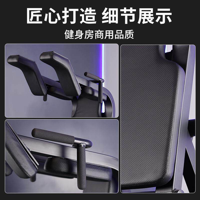 哈克深蹲机健身房商用蹬腿练大腿训练器材臀部V字斜下蹲训练器