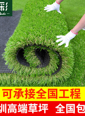 彷真草坪屋顶隔热地毯绿色塑料水果垫人工户外假草人造围挡草皮墙