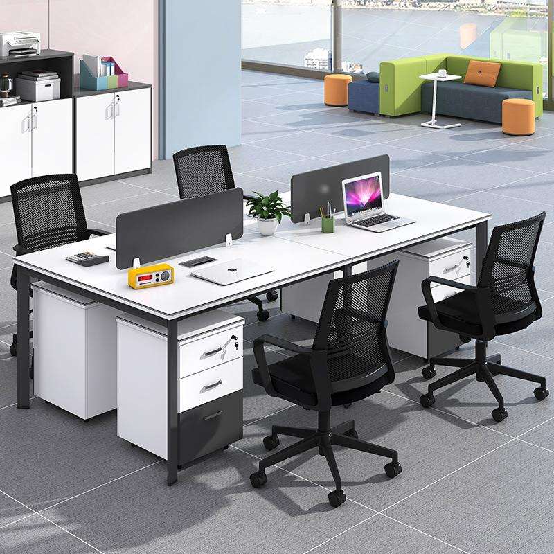 钢架办公桌台式电脑桌简约家用桌子长方形桌学习桌子Office table