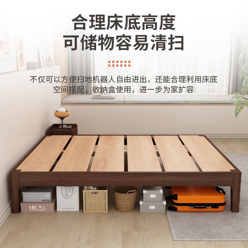 全实木榻榻米床排骨架1.5米单人1.8米床无床头尺寸卧室出租屋