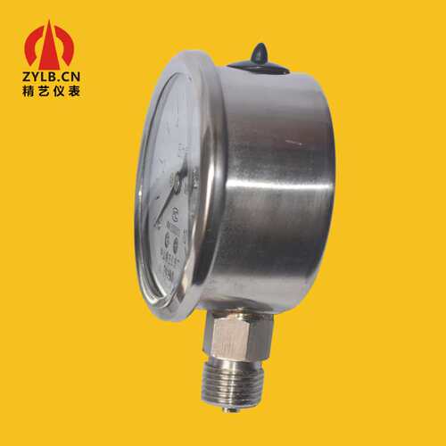 供不锈钢耐震压力表全钢压力表径向充油YNBF60 1.6MPa工厂直供