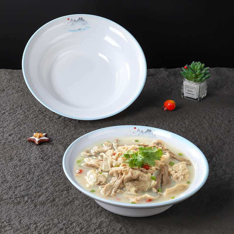 密胺餐具汤盆水煮鱼酸菜鱼大盆碗商用小龙虾仿瓷汤碗大碗创意塑料