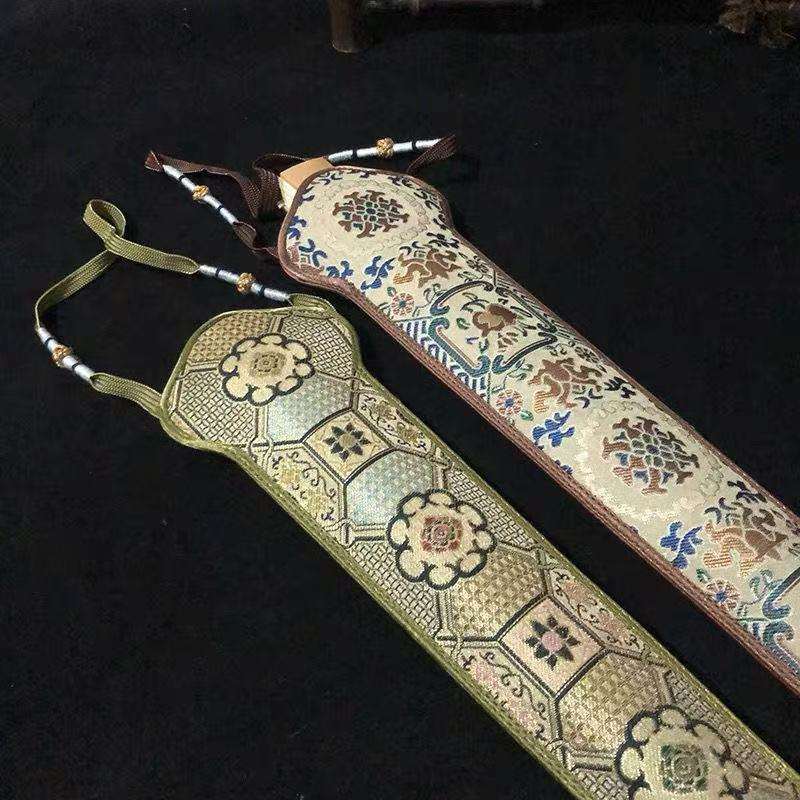 真丝宋锦扇套手工缝制扇袋真丝宋锦高档折扇保护男女扇通用送扇箍