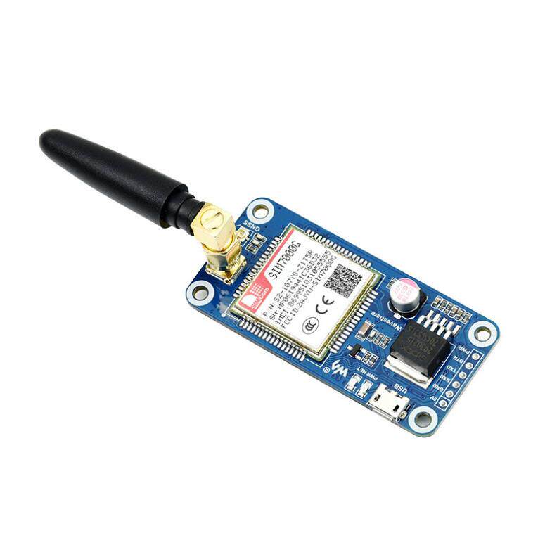微雪 SIM7000G NB-IoT/Cat-M(eMTC)/2G/GNSS 树莓派4 通信扩展板