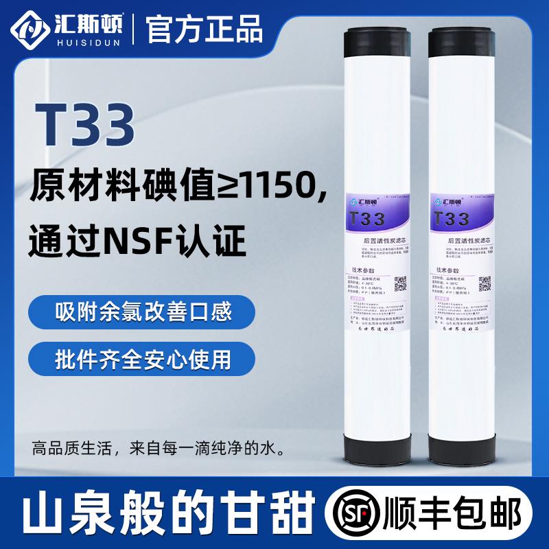 汇斯顿牌商用净水机售水机专用后置20寸T33滤芯高效优化水质口感