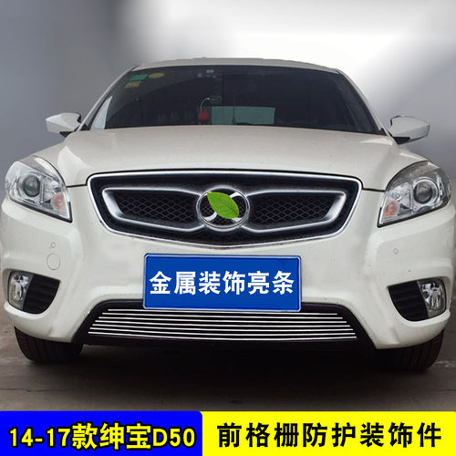 北汽绅宝D50 D70中网专用装饰条 汽车前脸改装配件防虫网亮条用品