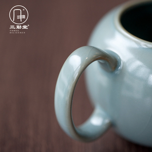 三勤堂公道杯加宽侧把景德镇陶瓷汝窑功夫茶具配件茶海分茶器匀杯