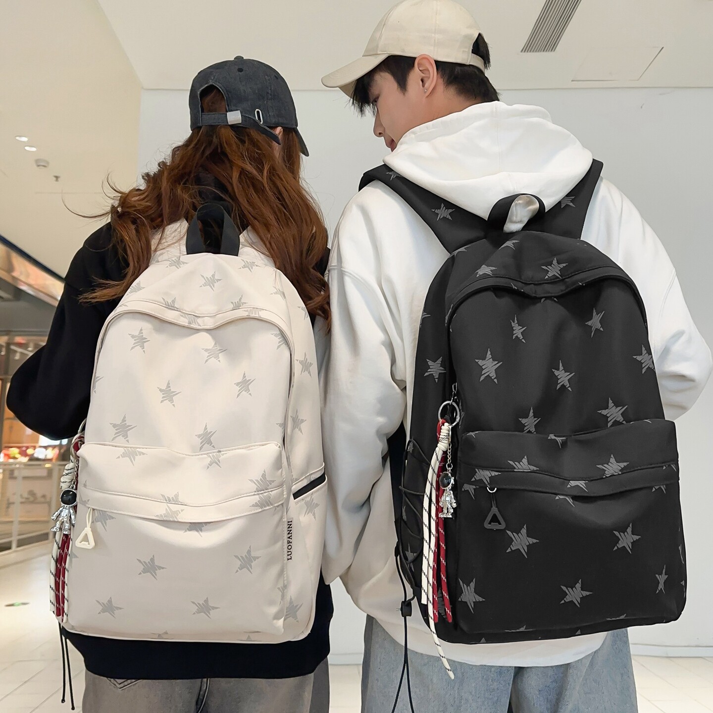 韩系初中生女书包六年级中学生书包男高颜值电脑背包双肩包高中生