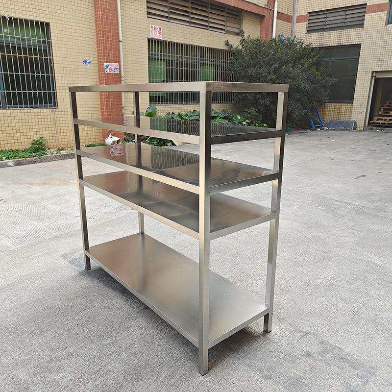 厨房仓库冷藏置物架加厚储不锈钢层板架商用实验室不锈钢四层货架