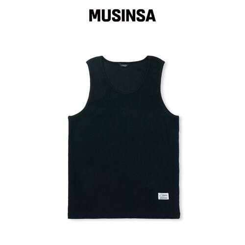 STIGMA Muscle Fit STGM Logo 无袖黑色 MUSINSA韩国官网直邮进口