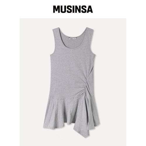 MIXXO 荷叶边无袖T恤_MIWHNG506A MUSINSA韩国官网直邮进口