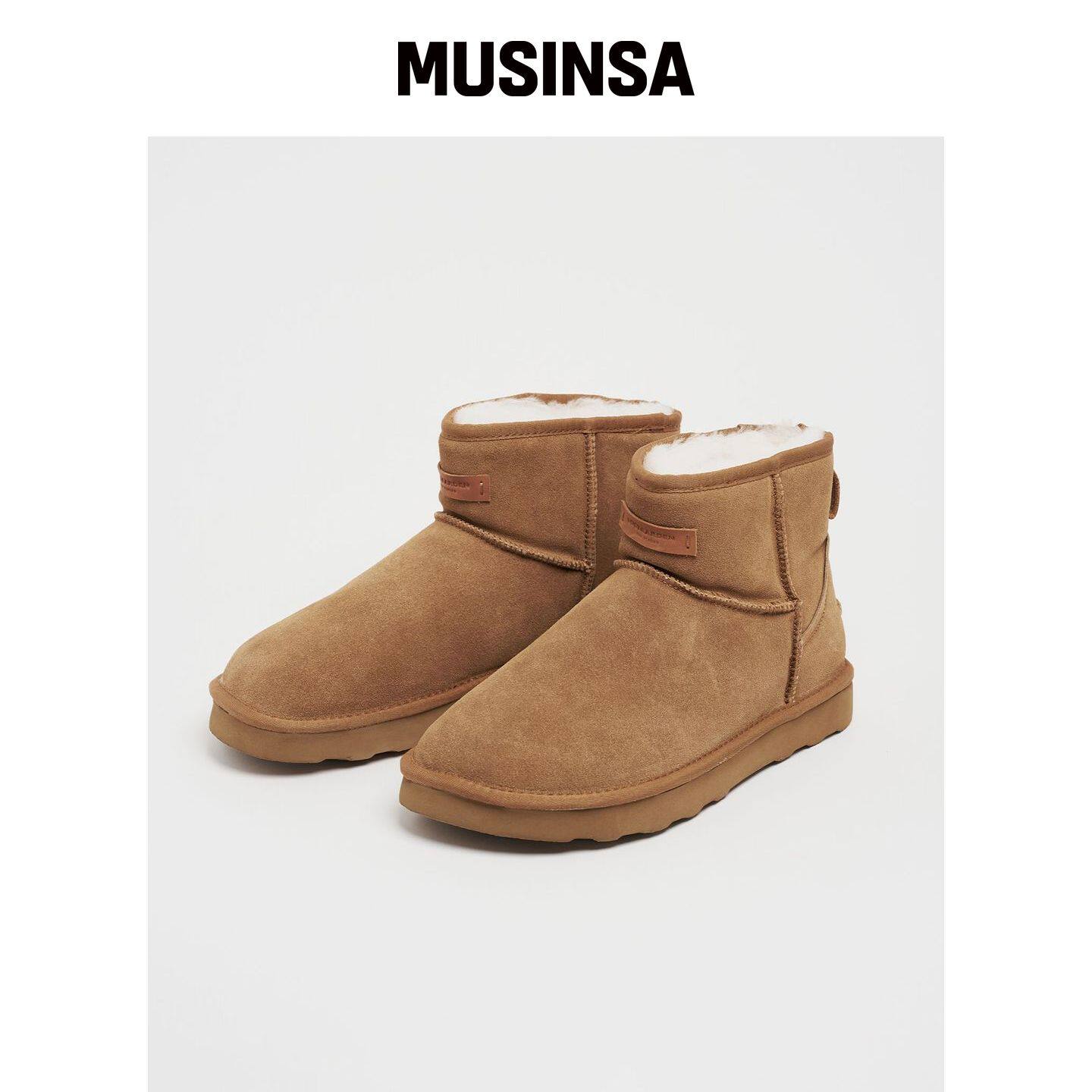 LOSTGARDEN 宽毛皮靴 驼色 MUSINSA韩国直邮官方正品官网直邮进口
