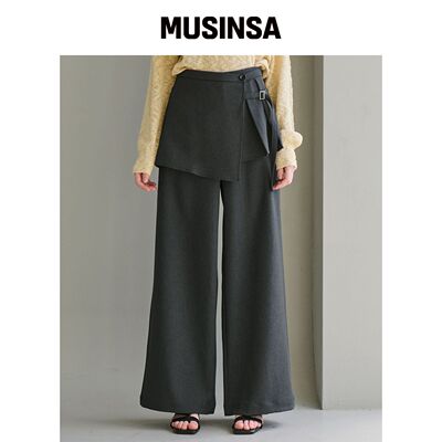SLOWLOLLI 包裹层宽裤_2种颜色 MUSINSA韩国官网直邮进口