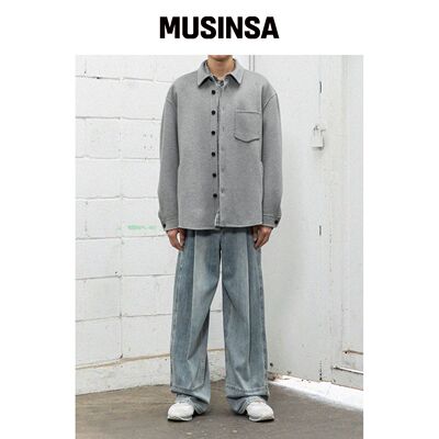 BEGIN202 双面手工半大衣 [混色灰]韩国官网直邮进口MUSINSA