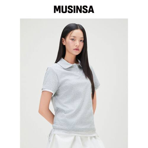 MIXXO 条纹拼色T恤 RE LWG35QA_MIWHWG56QA MUSI韩国官网直邮进口