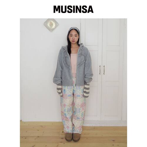 FUNFROMFUN Granny Padding Pants, Multi MUSIN韩国官网直邮进口
