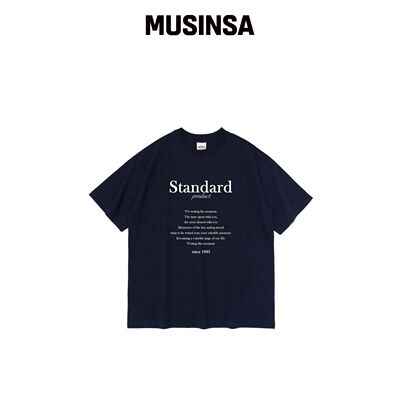 ANALOG MOOD MUSINSA STANDARD 短袖T恤 (深蓝色韩国官网直邮进口