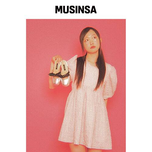 LEVASE 例如) emma mule-银色 2cm MUSINSA韩国官网直邮进口