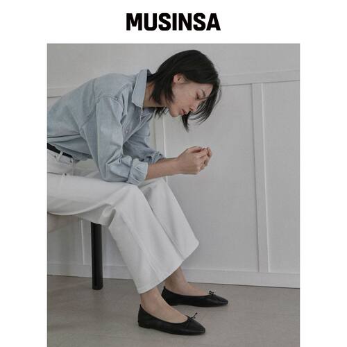 SAPPUN 阿塞莉丝缎带平底鞋 (1cm) MUSINSA韩国直邮官方正品