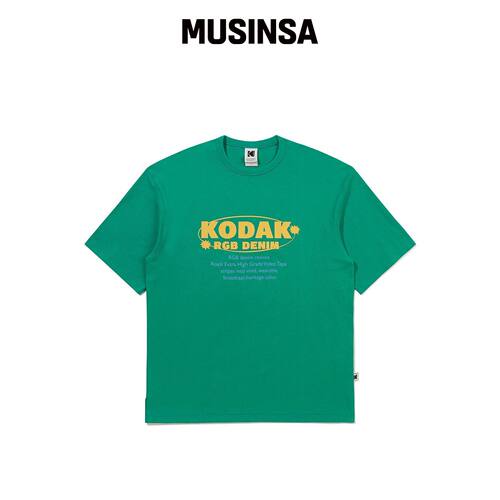 KODAK RGB 棉质短袖T恤 GREEN韩国官网直邮进口MUSINSA