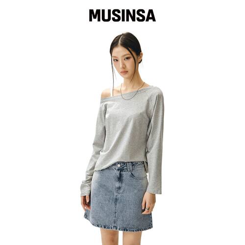 DECET WOMEN Signature Mini Skirt DCSK001L蓝A韩国官网直邮进口