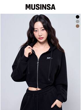 PHYSICAL GARMENTS P5058 切割线短款拉链衫[3色韩国官网直邮进口