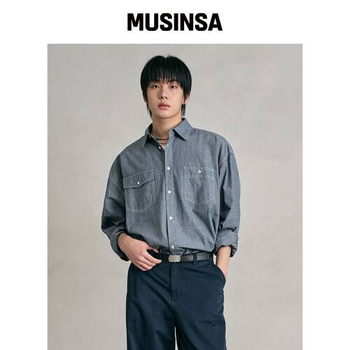 DECET DCSH008 浅蓝色衬衫 MUSINSA韩国直邮官方正品