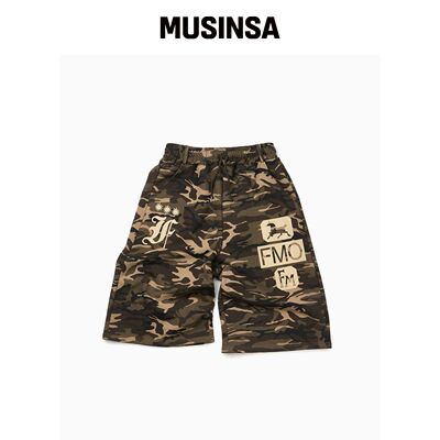 FREEMARIO TREBLE CAMO 短裤 [卡其] MUSINSA韩国官网直邮进口