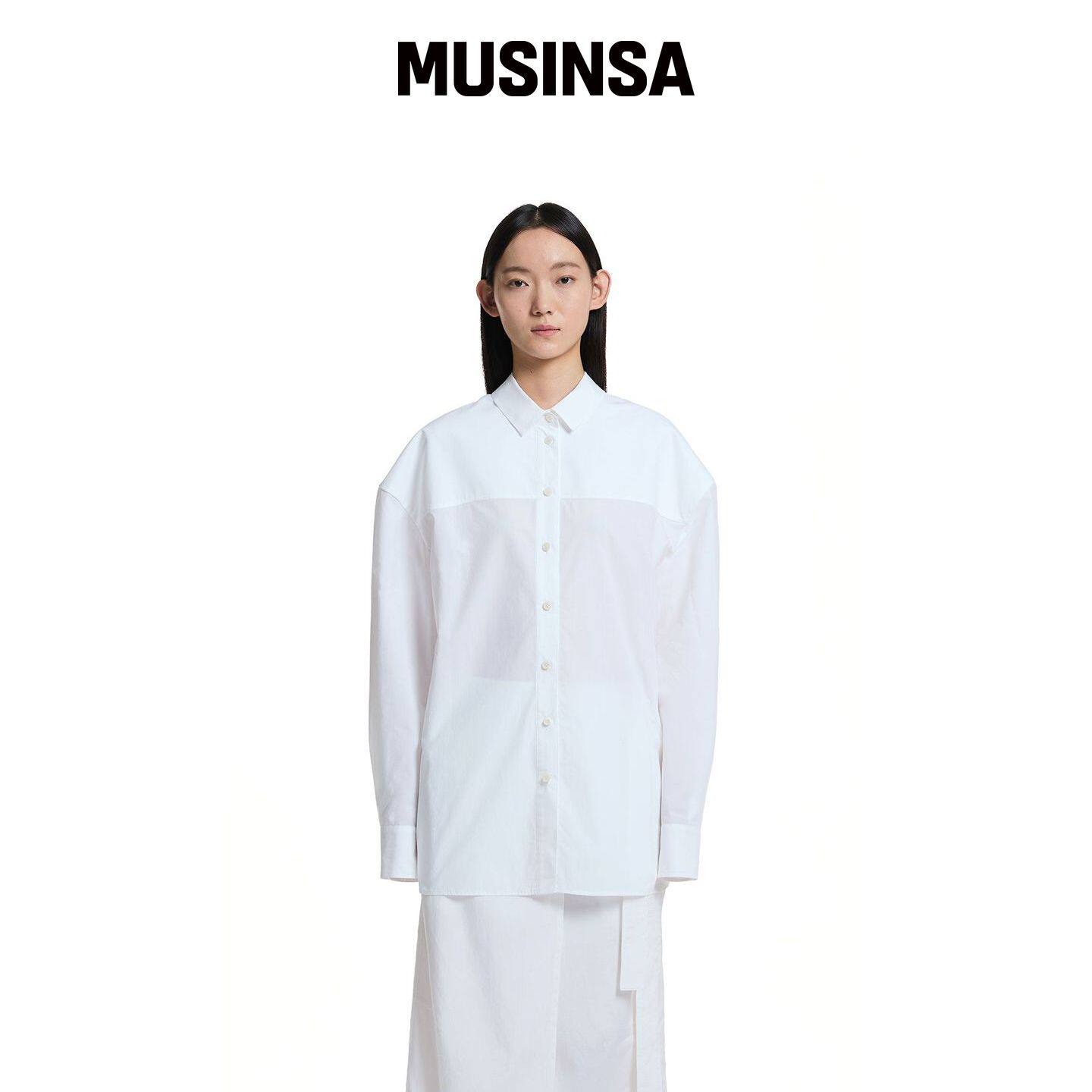 TRUNK PROJECT 宽松衬衫_白色 MUSINSA韩国官网直邮进口