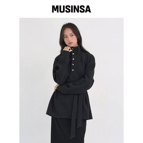 MICANE BRODY 高领宽松羊毛卫衣 MUSINSA韩国直邮官方正品