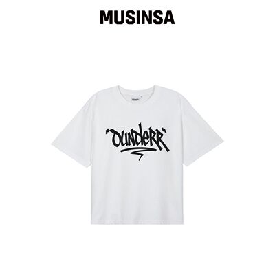 OUNDERR SIGNATURE 背带裤短袖T恤 (WHITE)韩国官网直邮进口