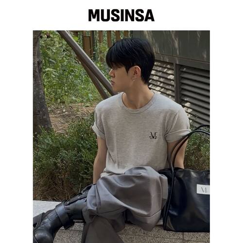 MUCENT ELONA 针织短袖T恤 男女通用 (5 KOLOR) 韩国官网直邮进口