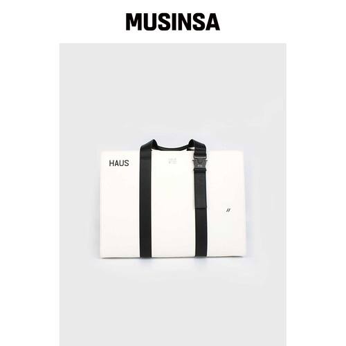 HAUS072C BIG TOTE BAG WHITE韩国官网直邮进口MUSINSA