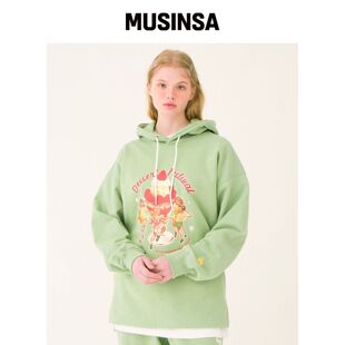MAINBOOTH 甜美节日连帽T恤(AVOCADO) MUSINSA韩国官网直邮进口