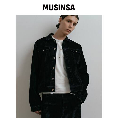 DUSTYWHITE 水洗牛仔外套早秋时尚休闲MUSINSA韩国官网直邮进口