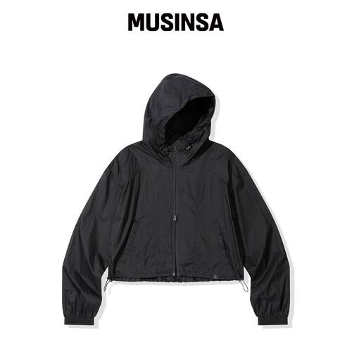 CGP (女款) 透视连帽风衣_炭灰 MUSINSA韩国直邮官方正品