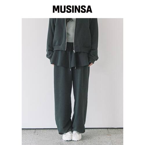 HAVISM OVERSIZE SKIRT SWEATPANTS（炭灰色）韩国官网直邮进口