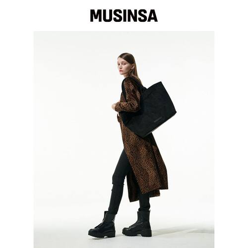 DER KOFFER SHOPPER SUEDE [黑色版]-LG韩国官网直邮进口MUSINSA