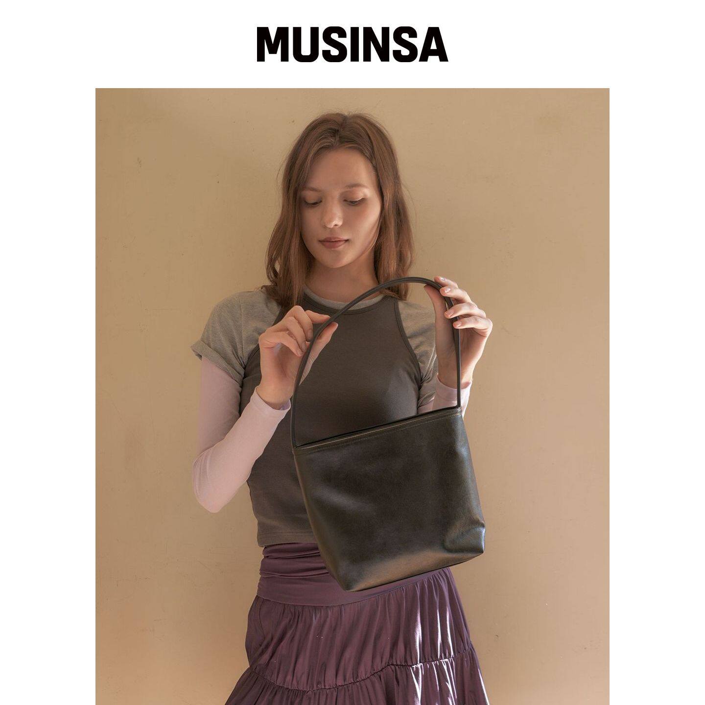 LeneeB LEA 水桶包 黑色 MUSINSA韩国直邮官方正品